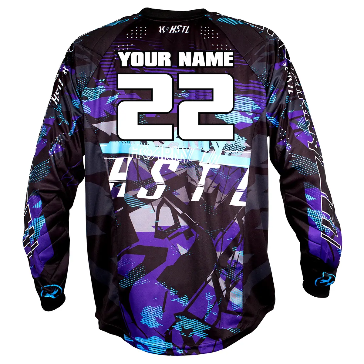 Personalized Youth Hstl® Line Jersey Arctic Purple/Blue 1