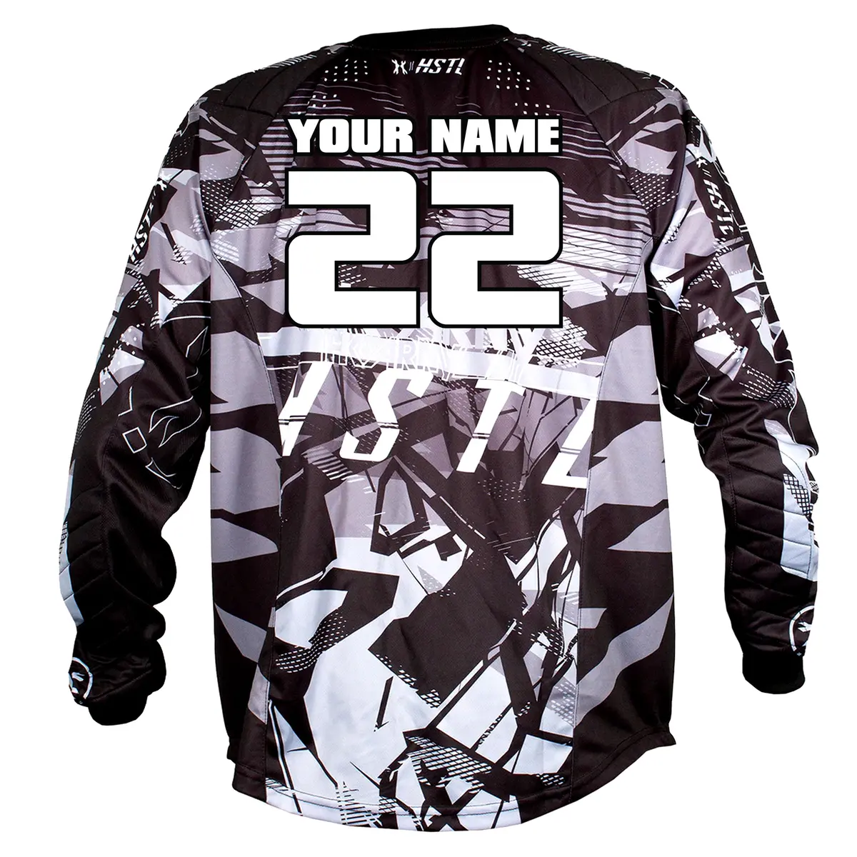 Personalized Youth Hstl® Line Jersey Charcoal Black/Grey 1
