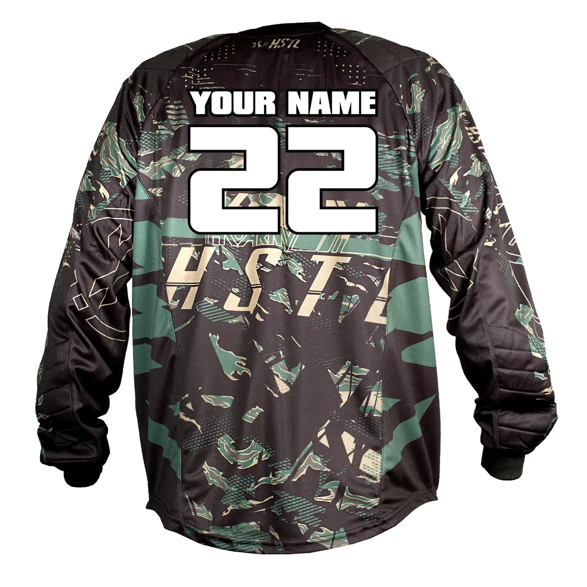 Personalized Youth Hstl® Line Jersey Jungle Camo 1