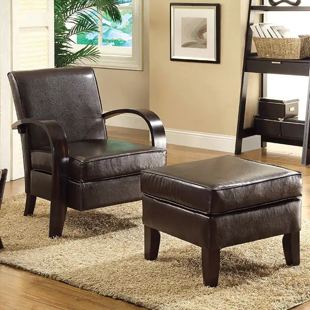 Gossau Accent Chair W/ Ottoman 1