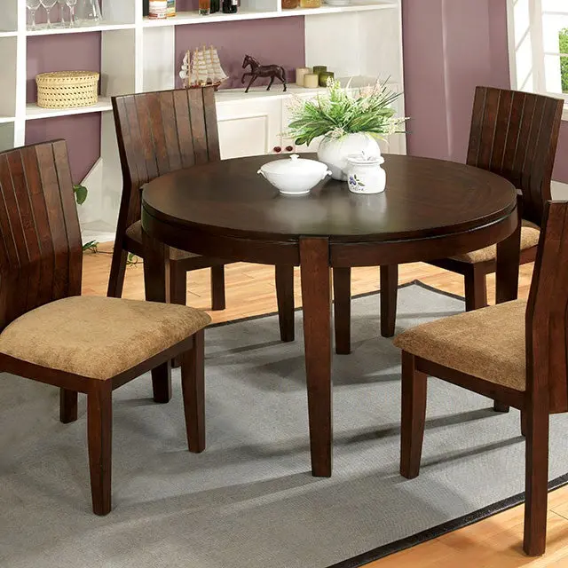 Ottawa Round Dining Table Brown 1