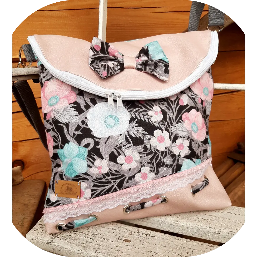 Blumen Rosa Tasche Mit Klappe 1
