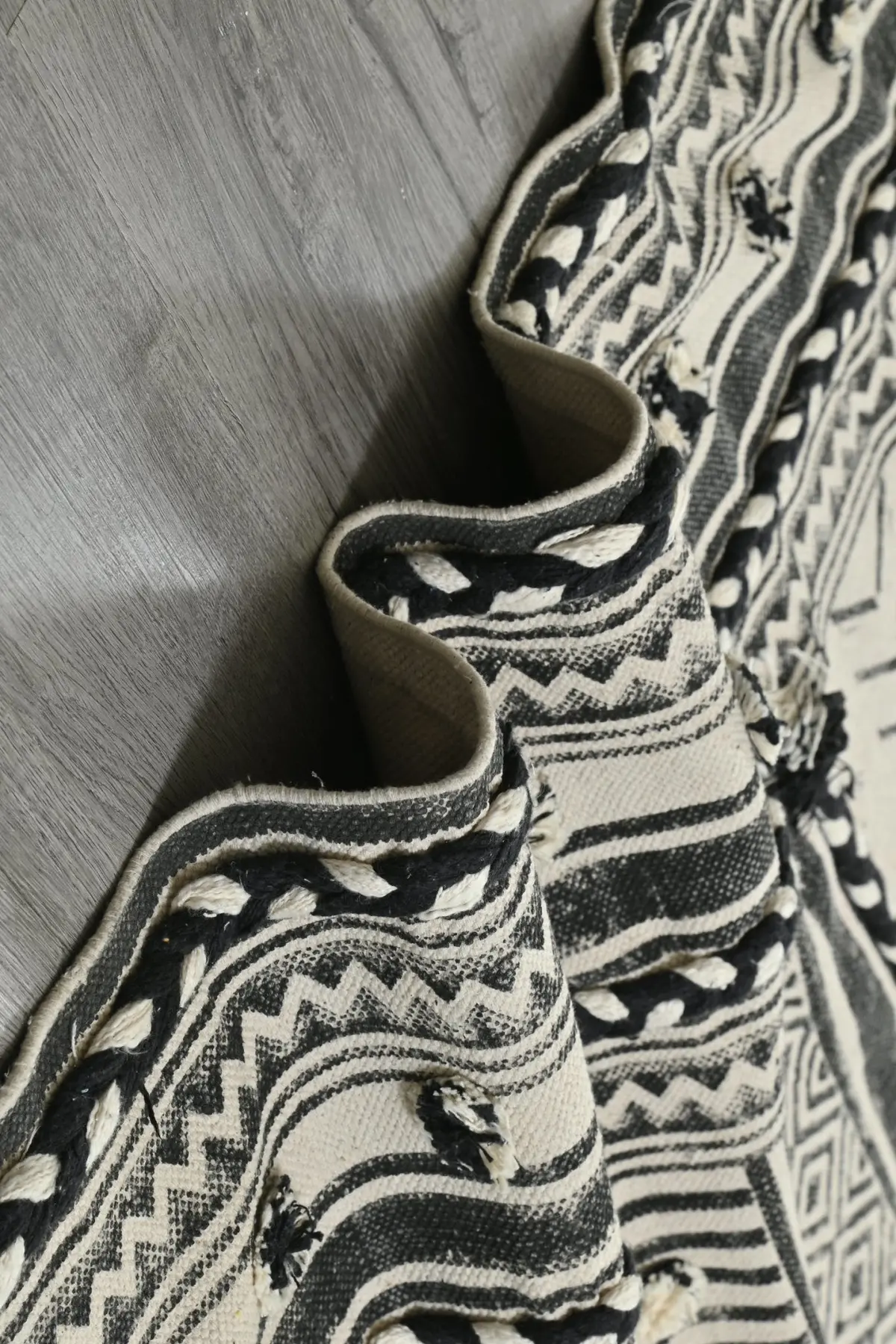 Iris - Block Printed Rug 4