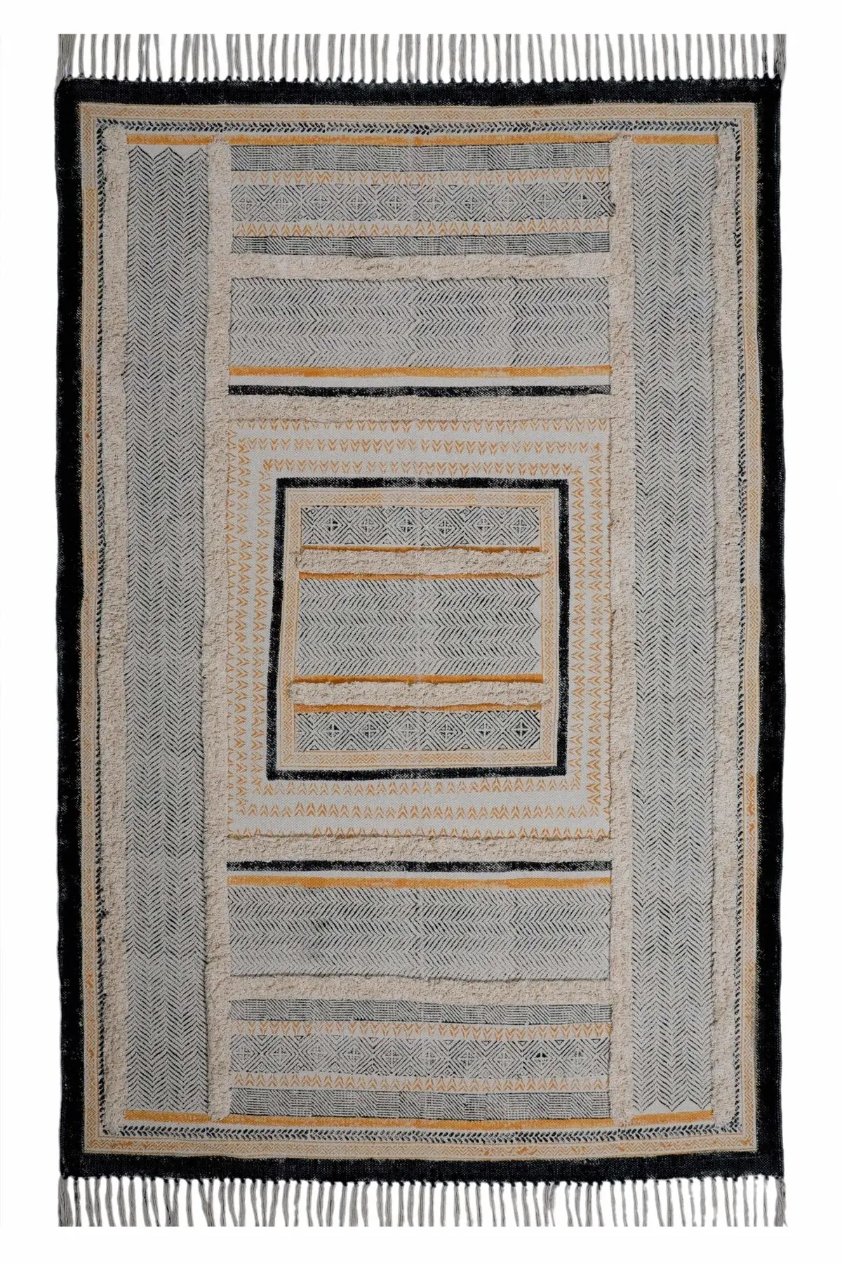 Kanor - Block Printed Rug 1