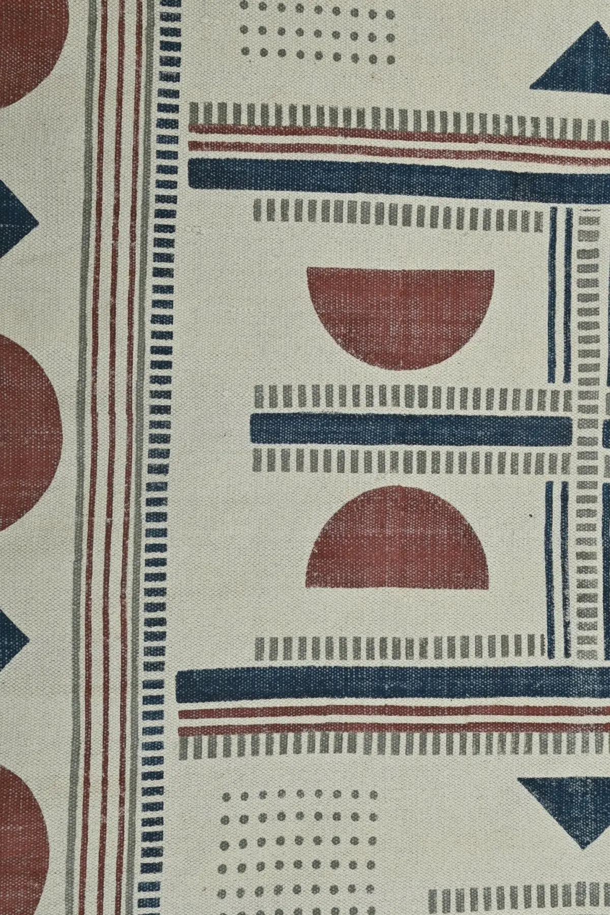 Karnika - Block Printed Cotton Rug 6