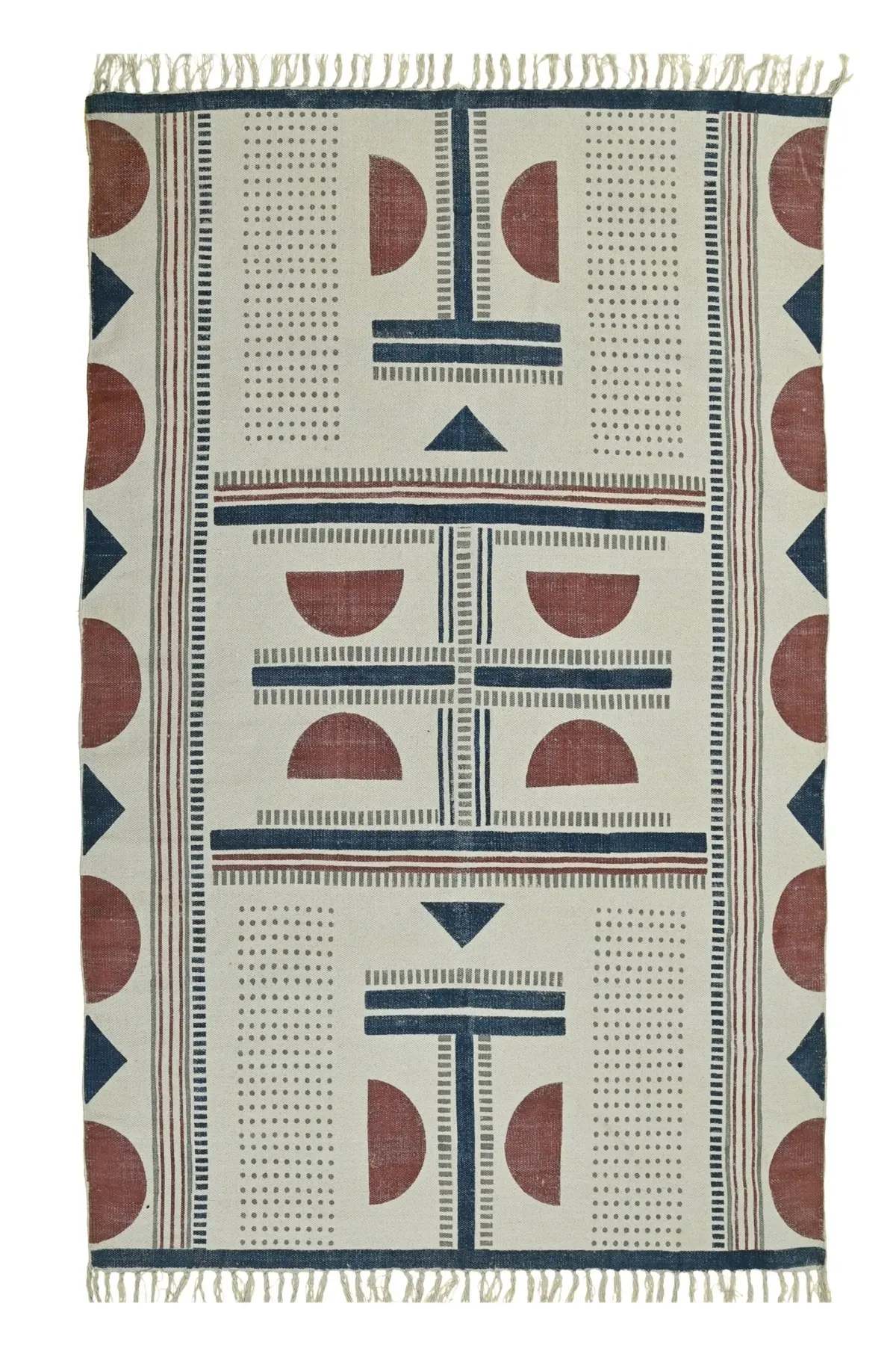Karnika - Block Printed Cotton Rug 5