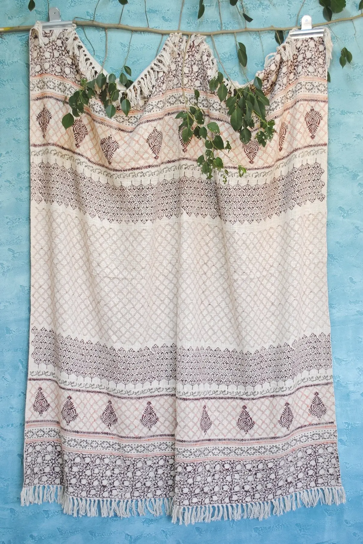 Kinin - Block Printed Throw 1