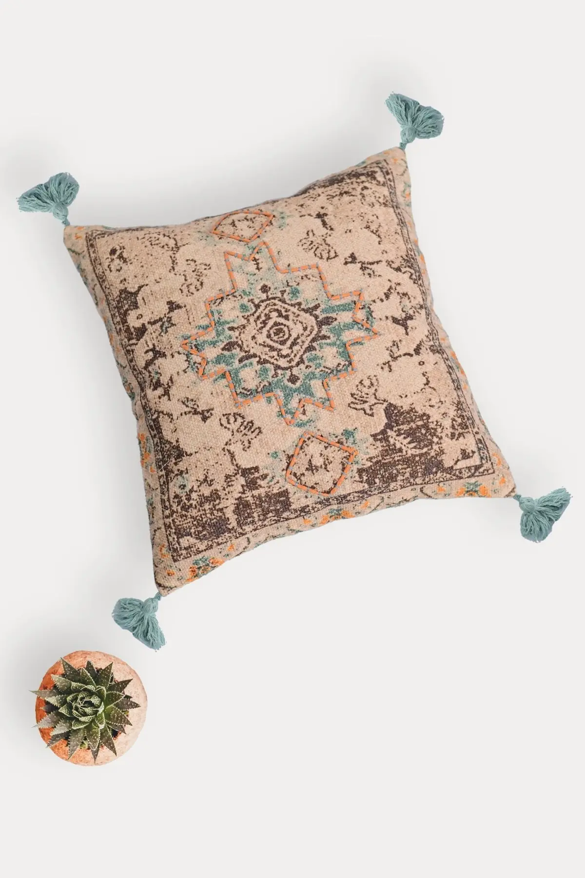 Latte - Square Cushion Cover 1