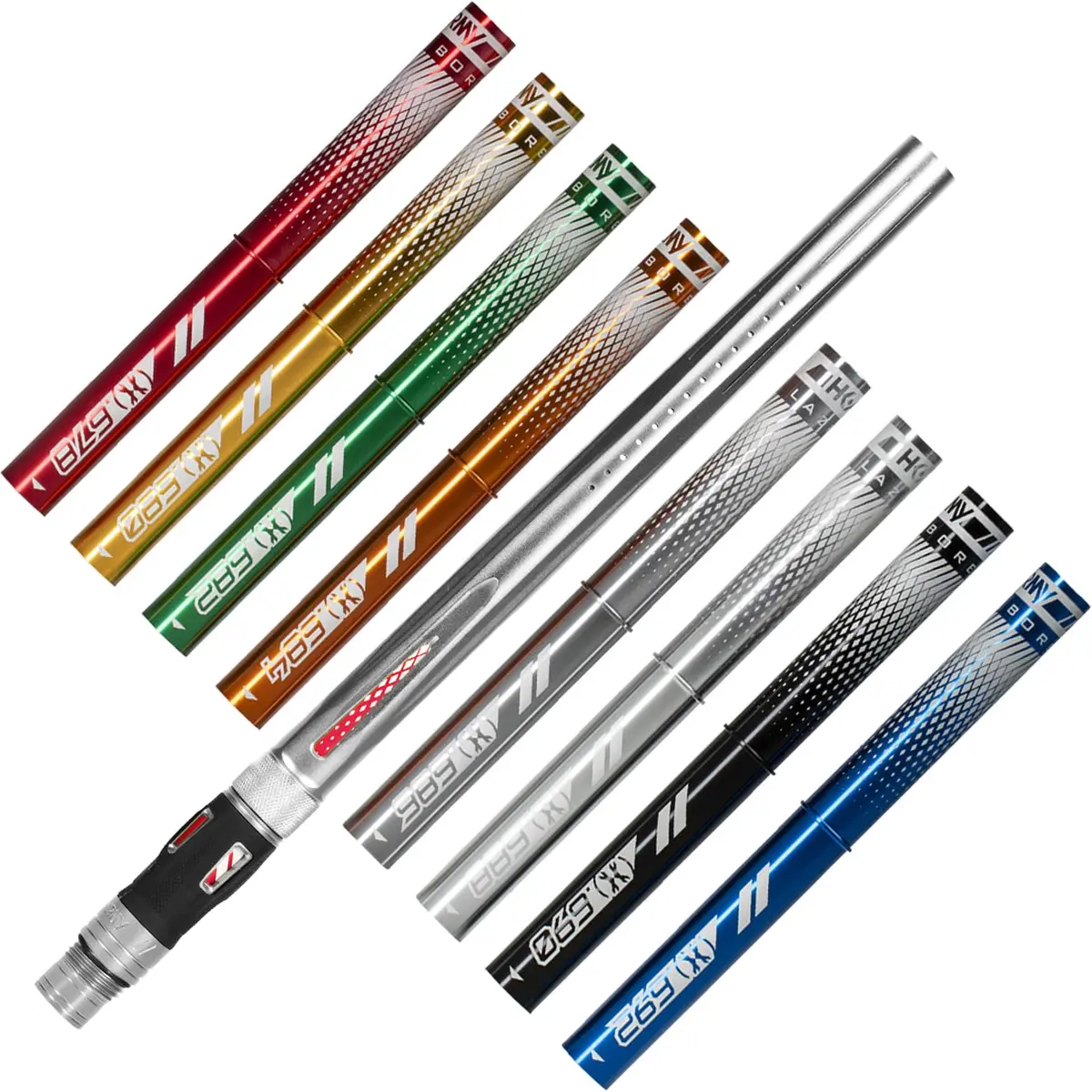 Lazr Barrel Kit - Dust Pewter - Colored Inserts - Luxe Threads 1