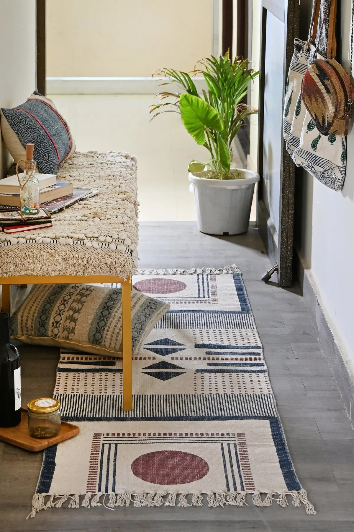 Lydia   - Block Printed Floor Runner 1
