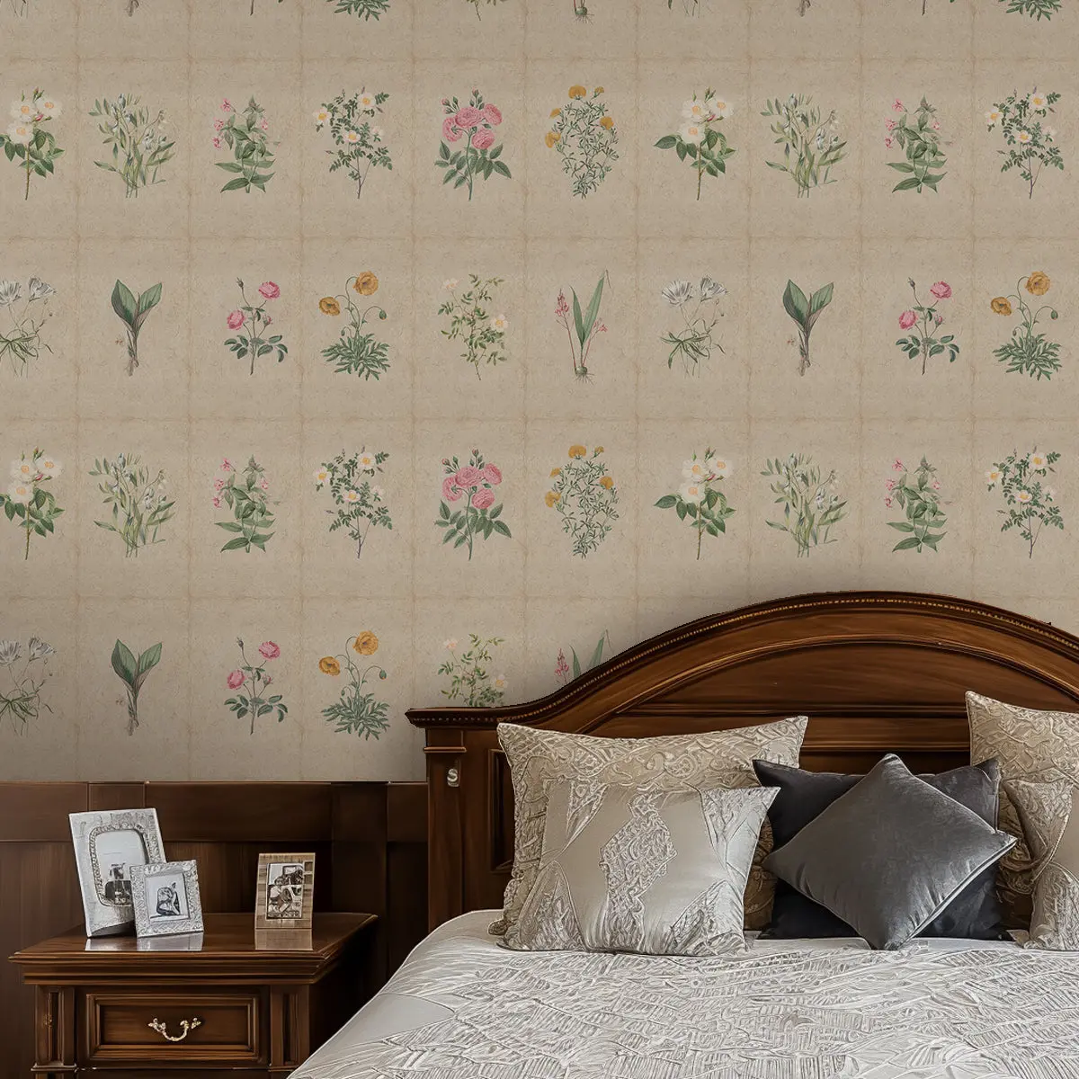 Mehek, Botanical Rendition Room Wallpaper 1