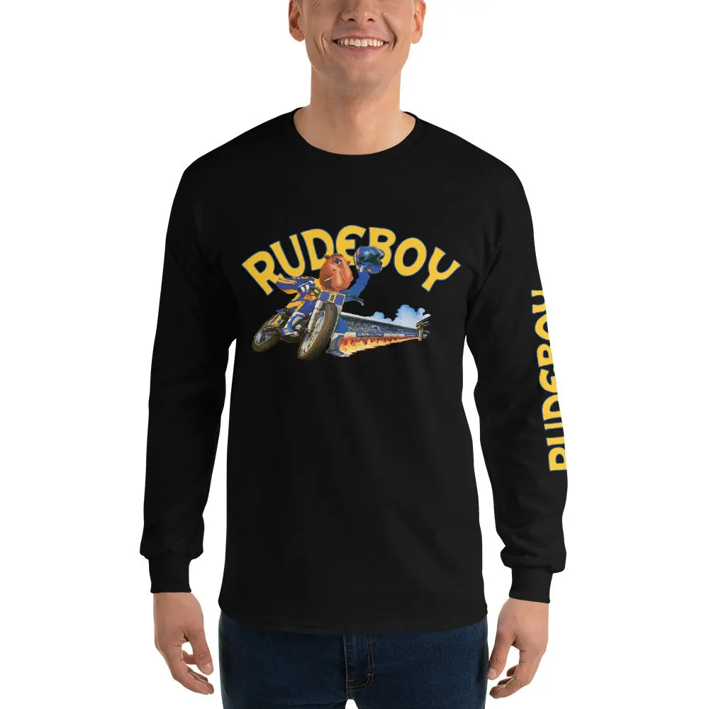 Smokin Jose Flat Track Men’S Long Sleeve Shirt 4