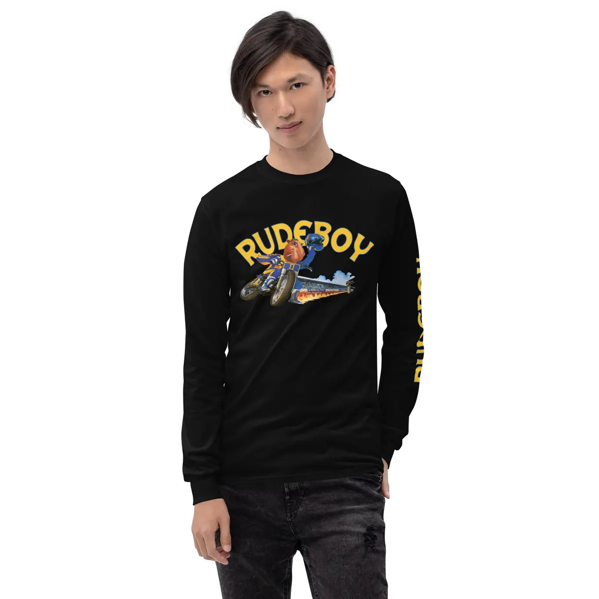 Smokin Jose Flat Track Men’S Long Sleeve Shirt 17