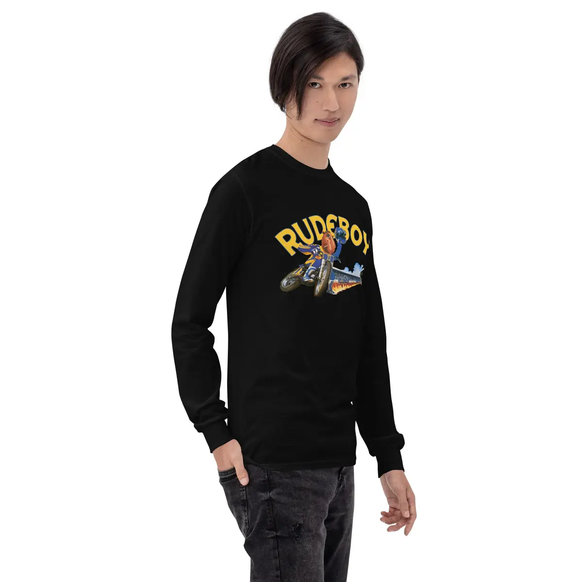 Smokin Jose Flat Track Men’S Long Sleeve Shirt 22