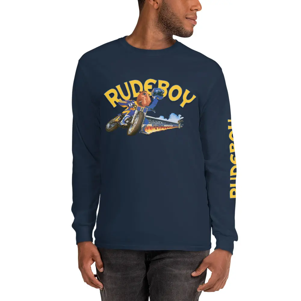 Smokin Jose Flat Track Men’S Long Sleeve Shirt 6