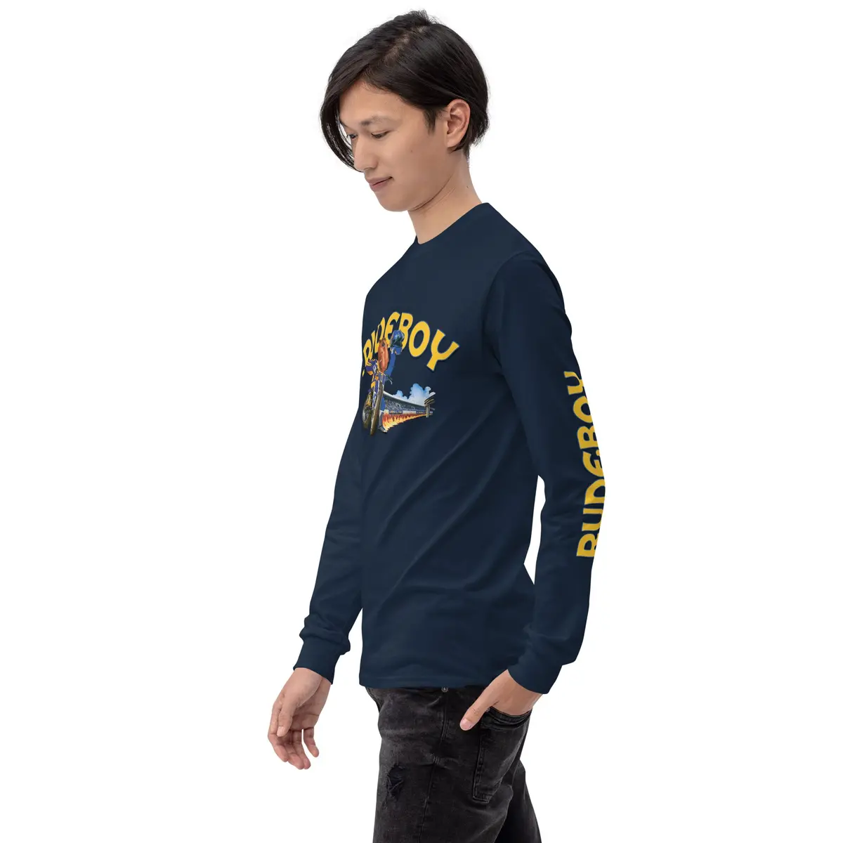 Smokin Jose Flat Track Men’S Long Sleeve Shirt 26