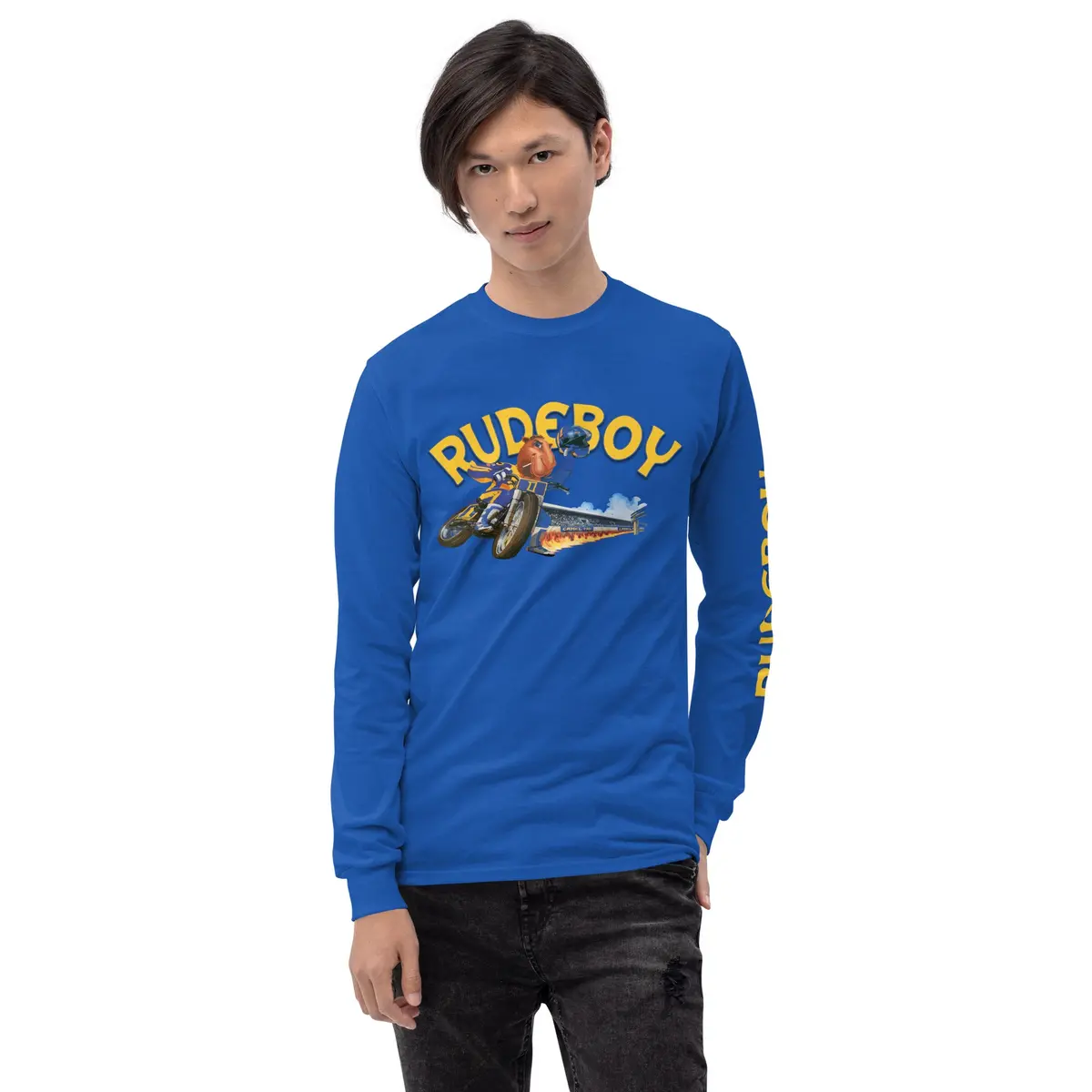 Smokin Jose Flat Track Men’S Long Sleeve Shirt 29