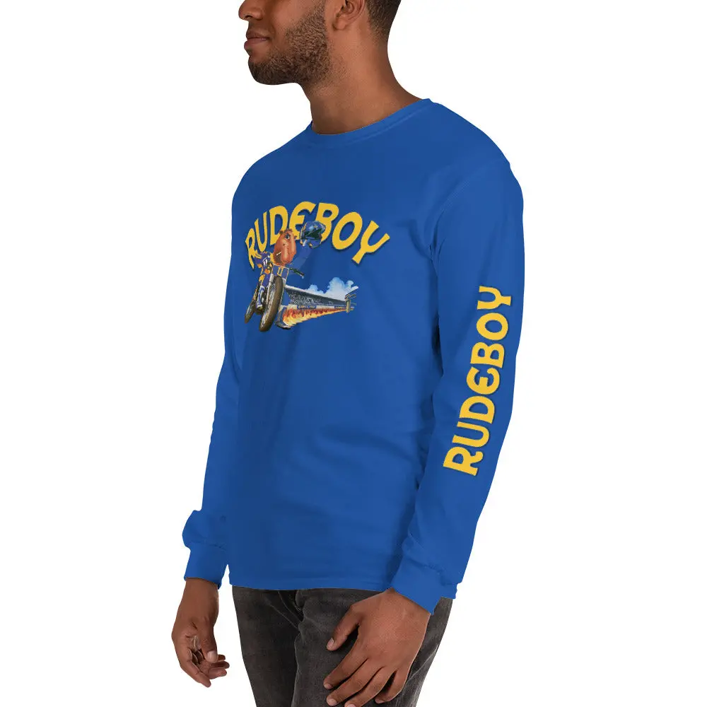 Smokin Jose Flat Track Men’S Long Sleeve Shirt 7