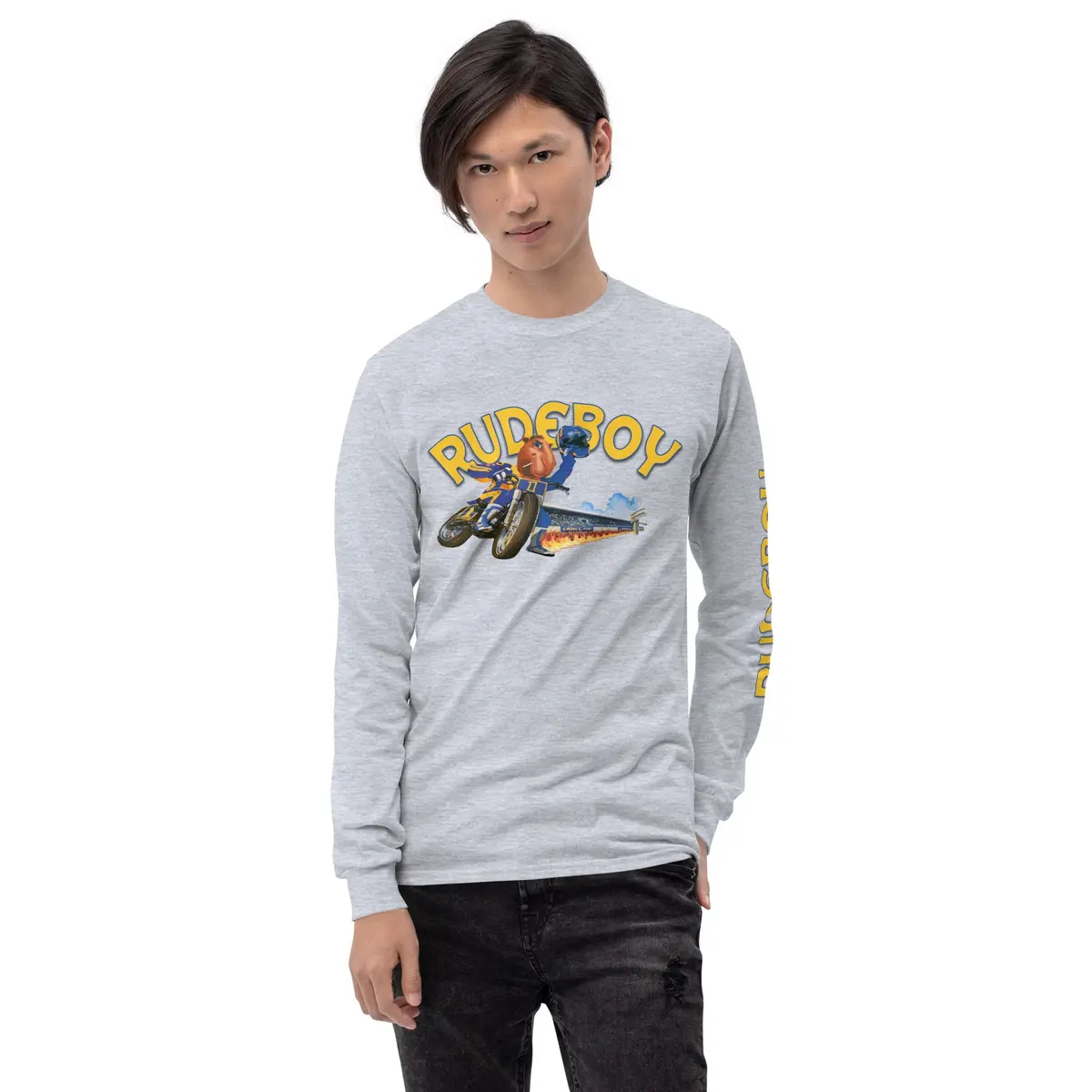 Smokin Jose Flat Track Men’S Long Sleeve Shirt 21