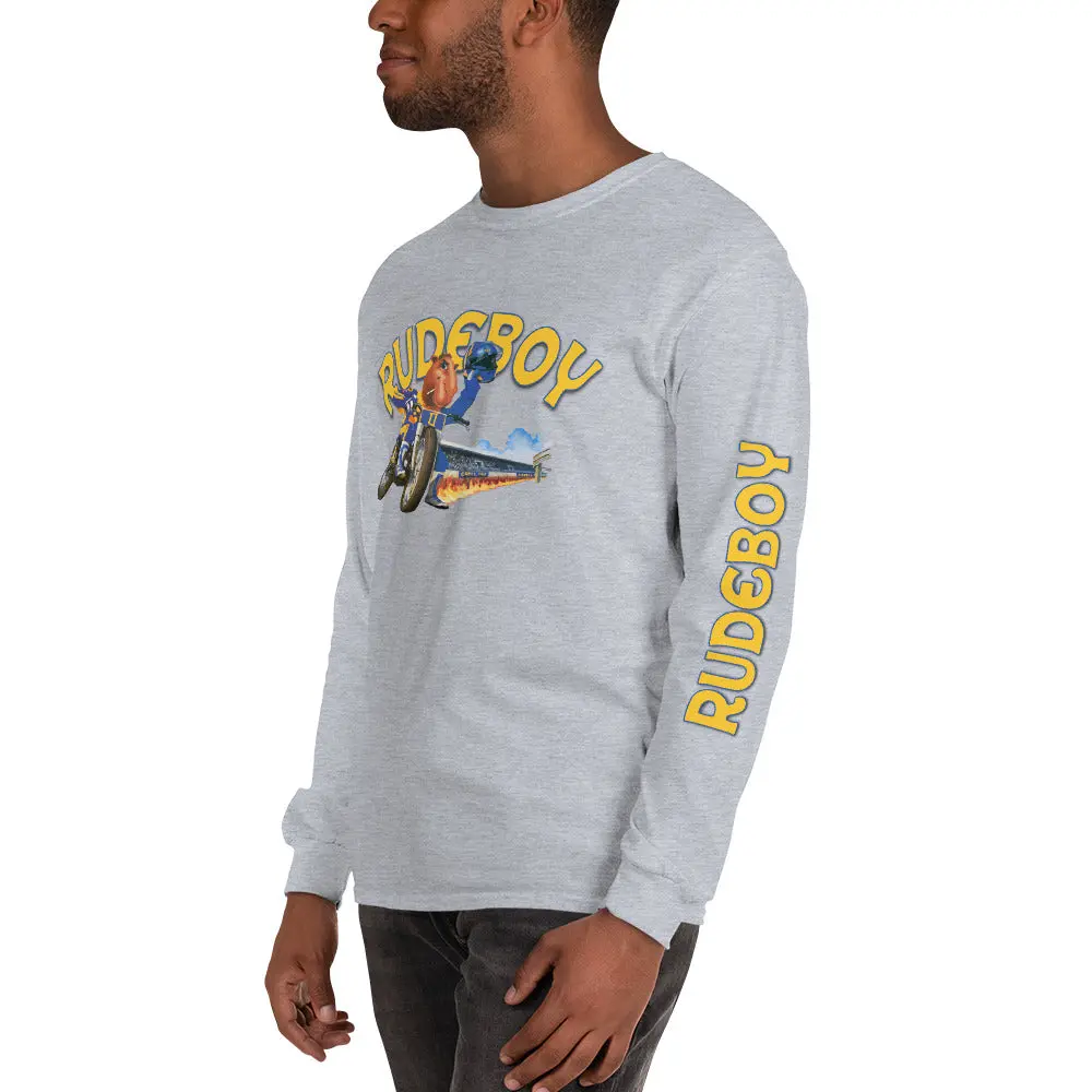 Smokin Jose Flat Track Men’S Long Sleeve Shirt 12