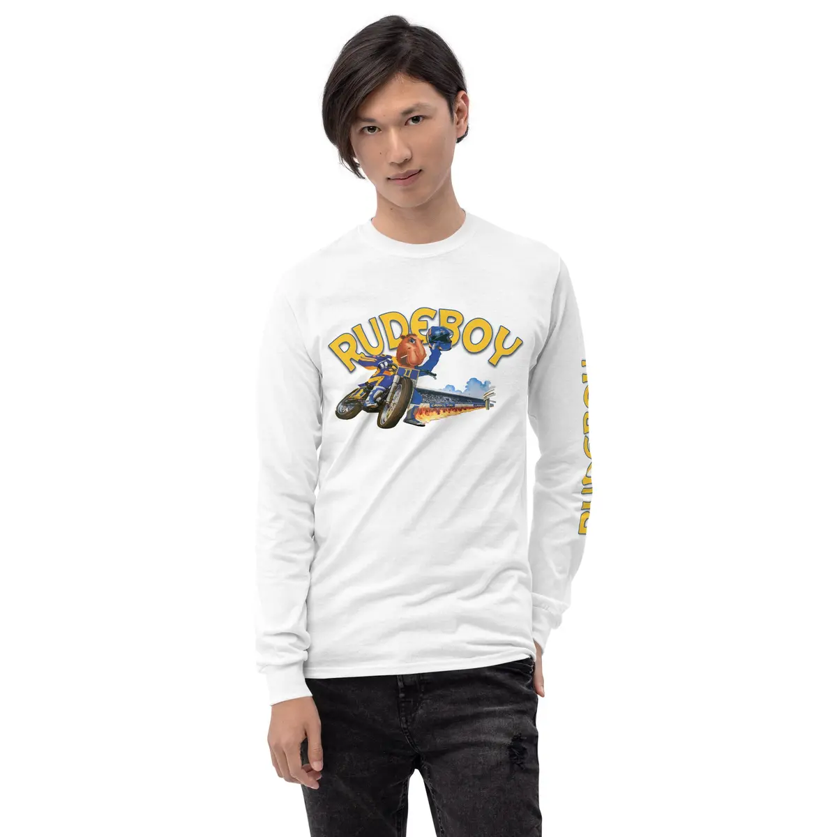 Smokin Jose Flat Track Men’S Long Sleeve Shirt 28