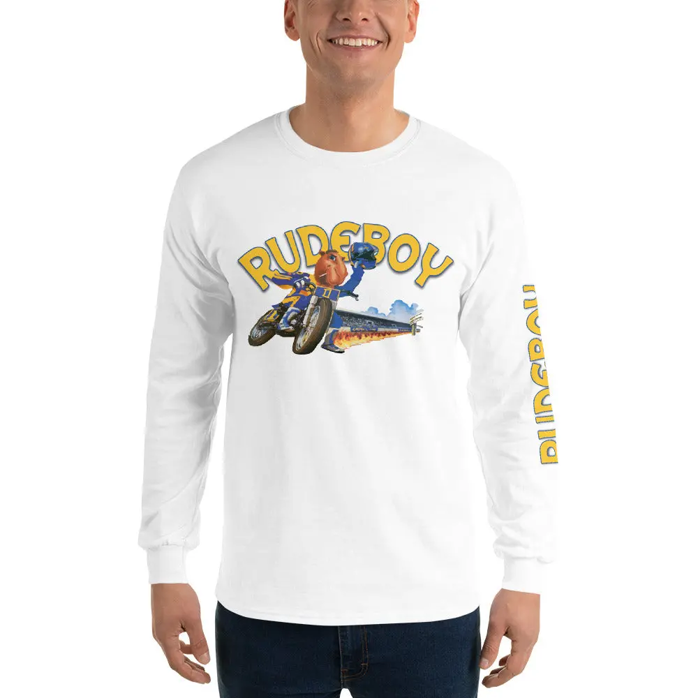 Smokin Jose Flat Track Men’S Long Sleeve Shirt 13