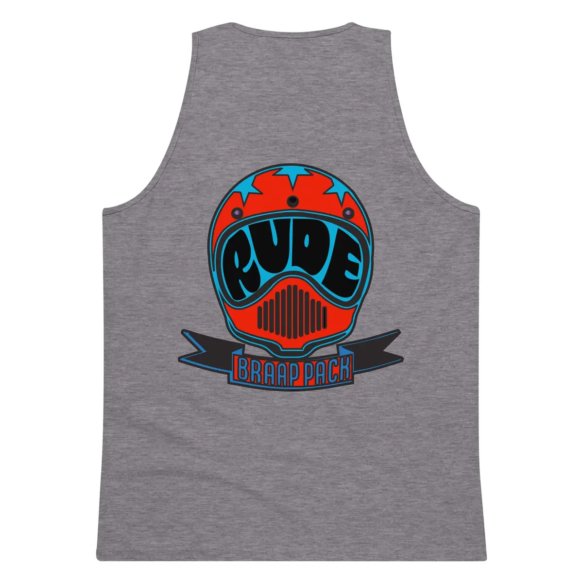 Retro Helmet Men’S Premium Tank Top 6