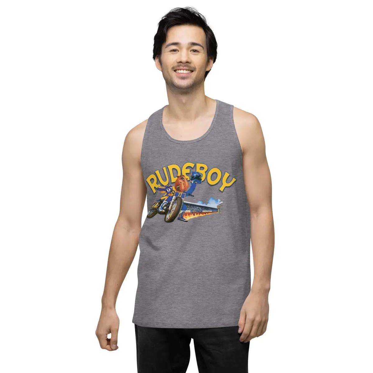 Jpse De Fumar Flat Track Men’S Premium Tank Top 21