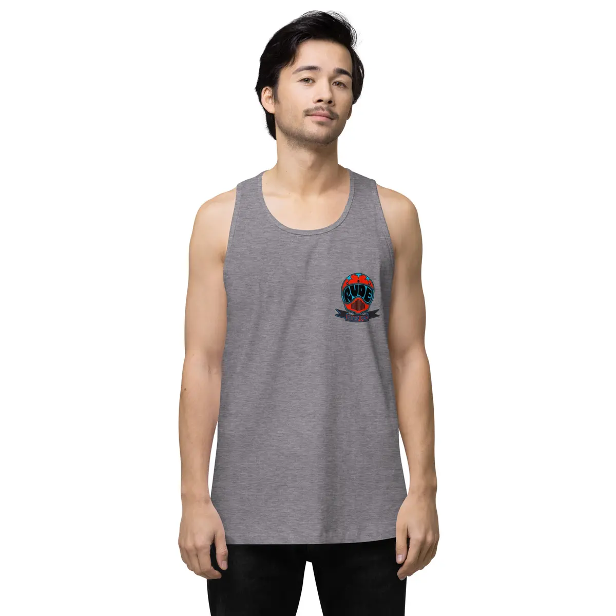 Retro Helmet Men’S Premium Tank Top 17