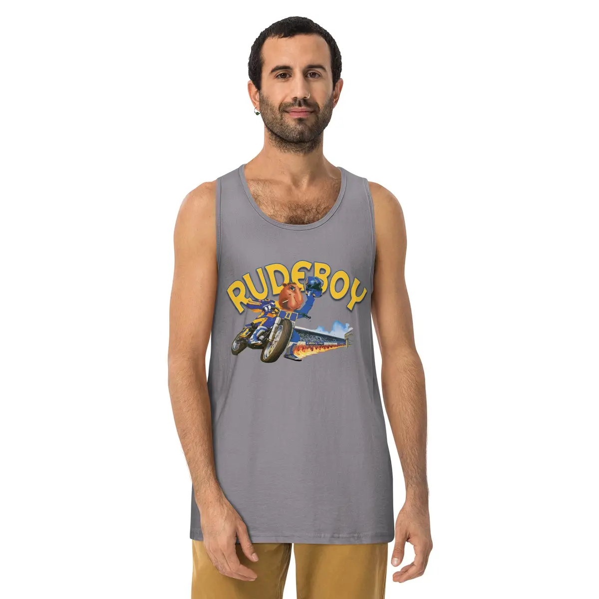 Jpse De Fumar Flat Track Men’S Premium Tank Top 10