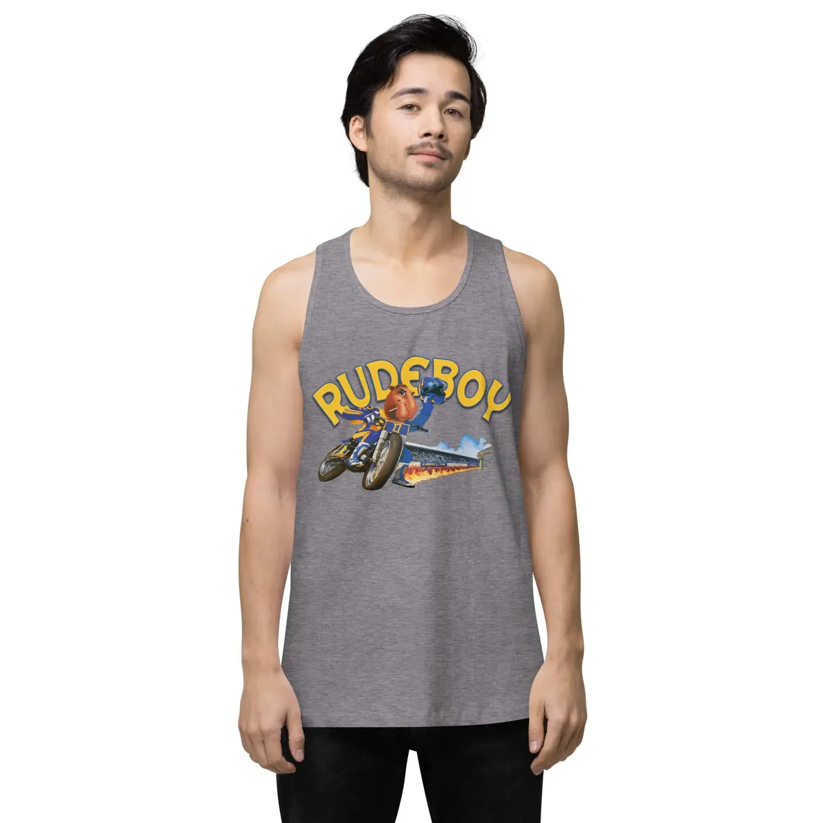 Jpse De Fumar Flat Track Men’S Premium Tank Top 20