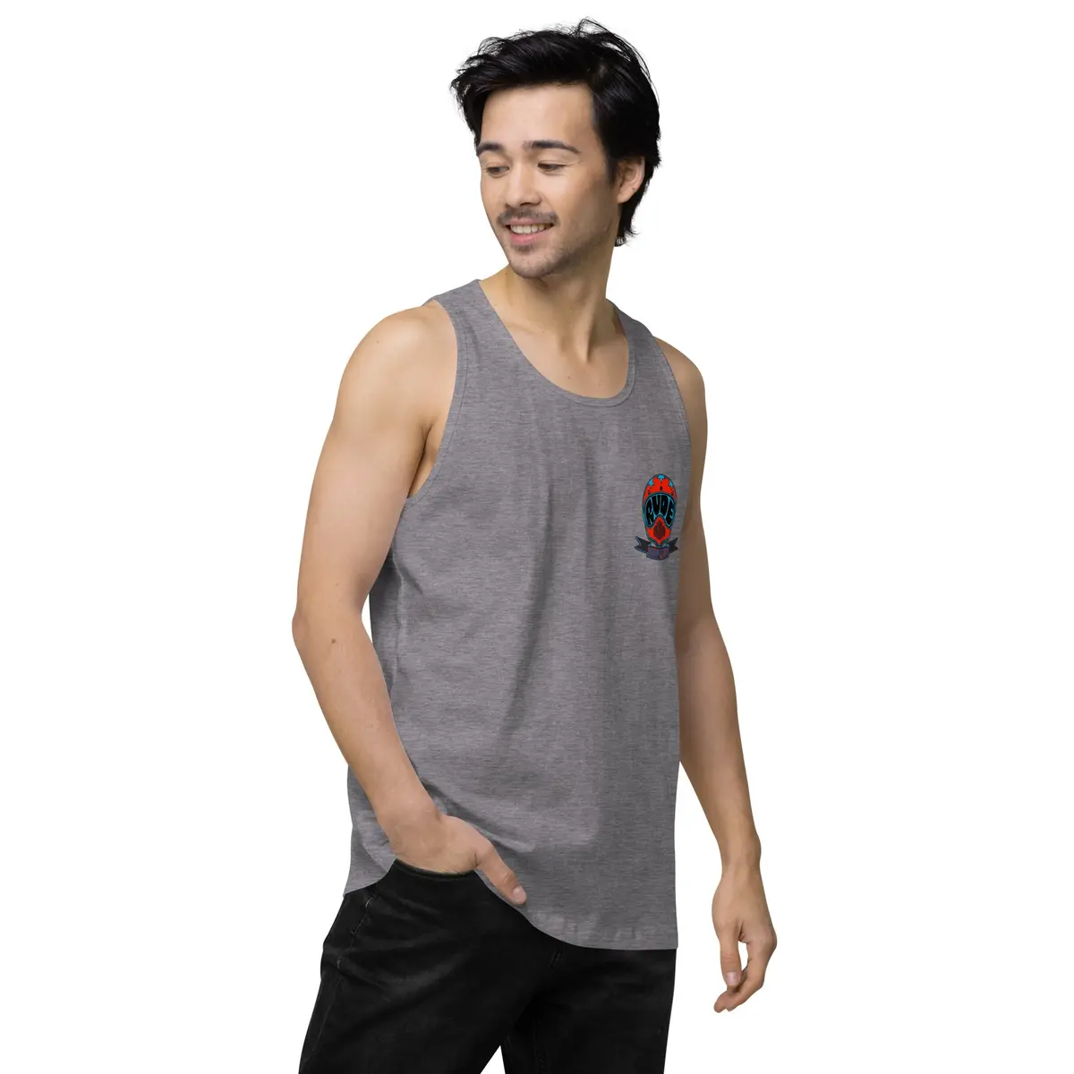 Retro Helmet Men’S Premium Tank Top 18