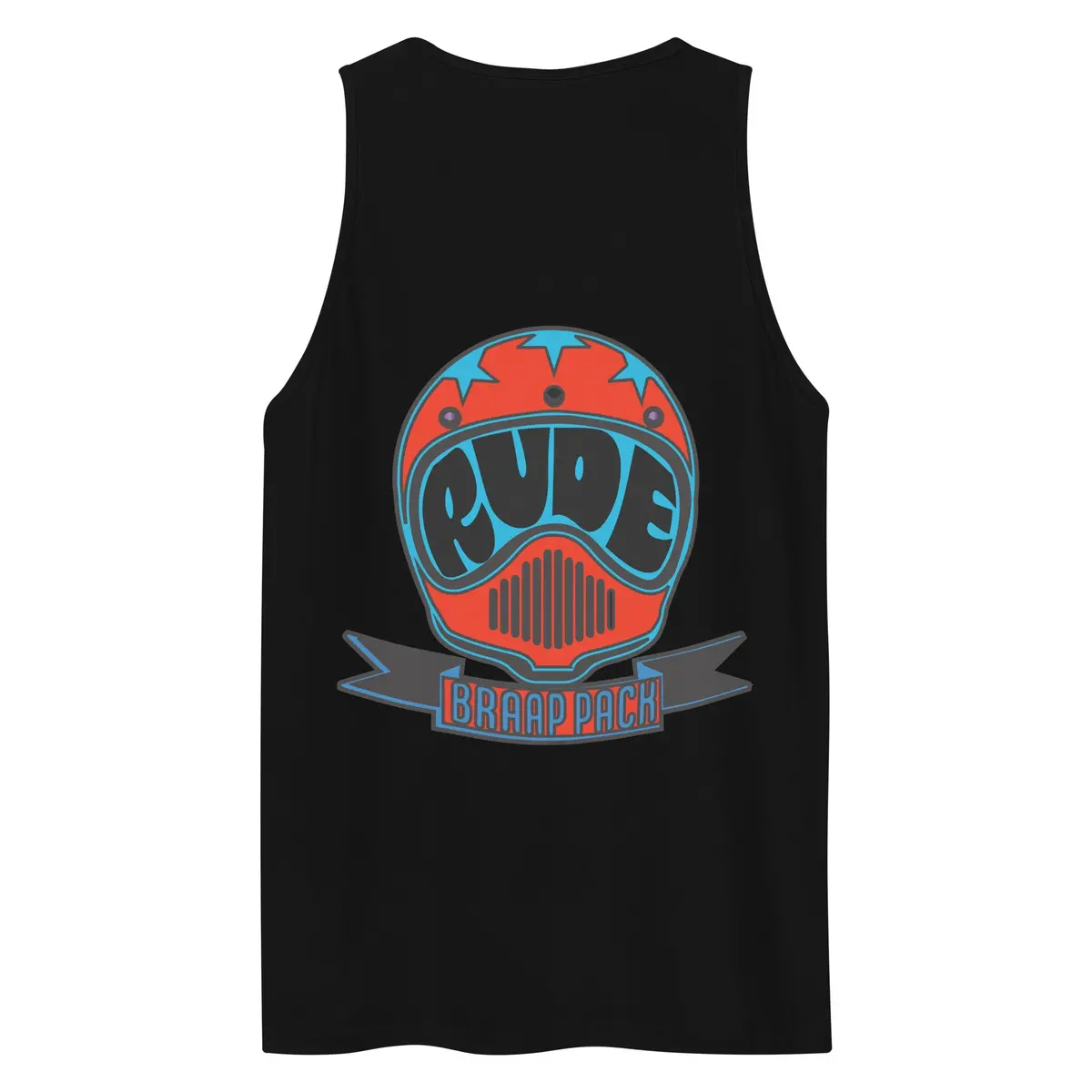 Retro Helmet Men’S Premium Tank Top 5