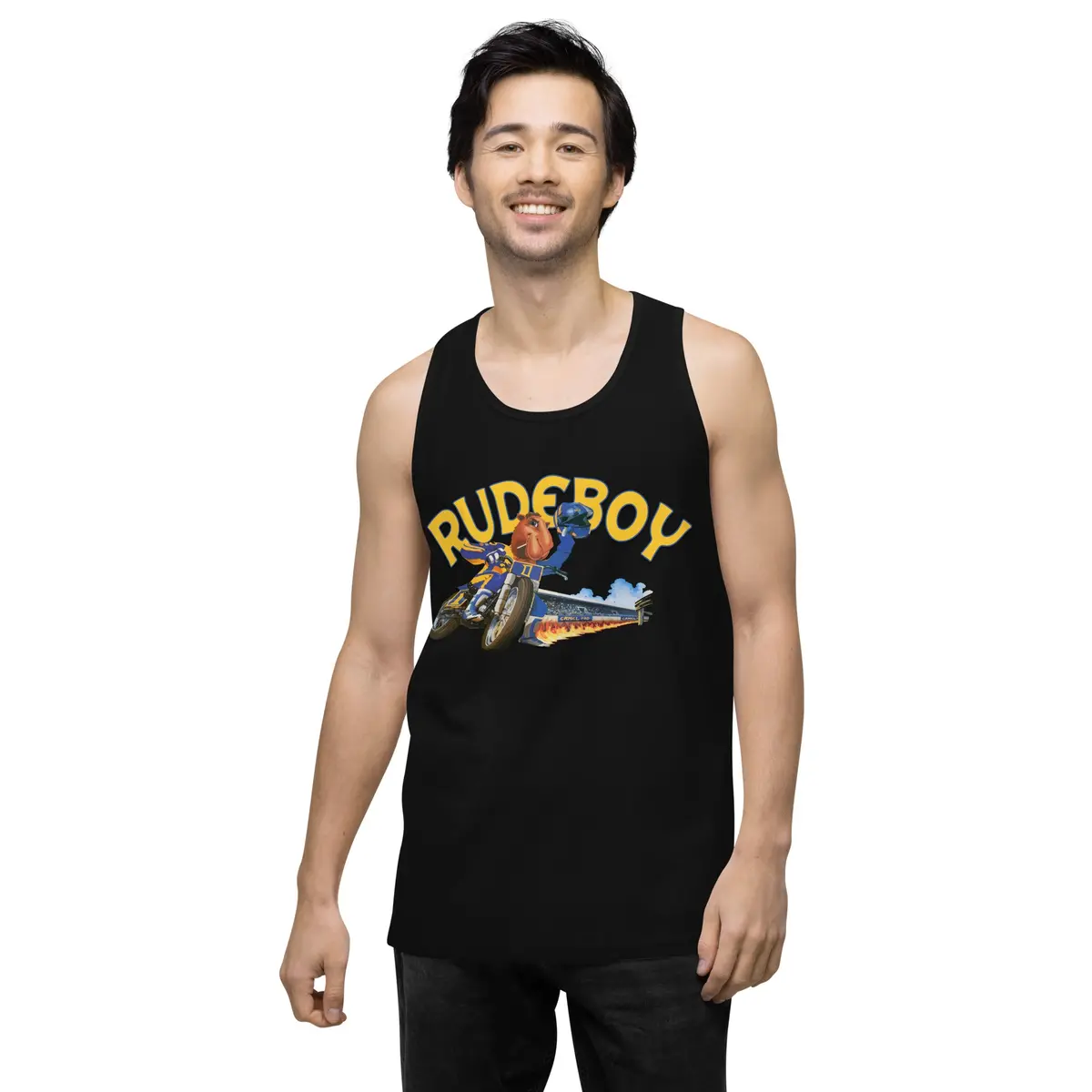 Jpse De Fumar Flat Track Men’S Premium Tank Top 12