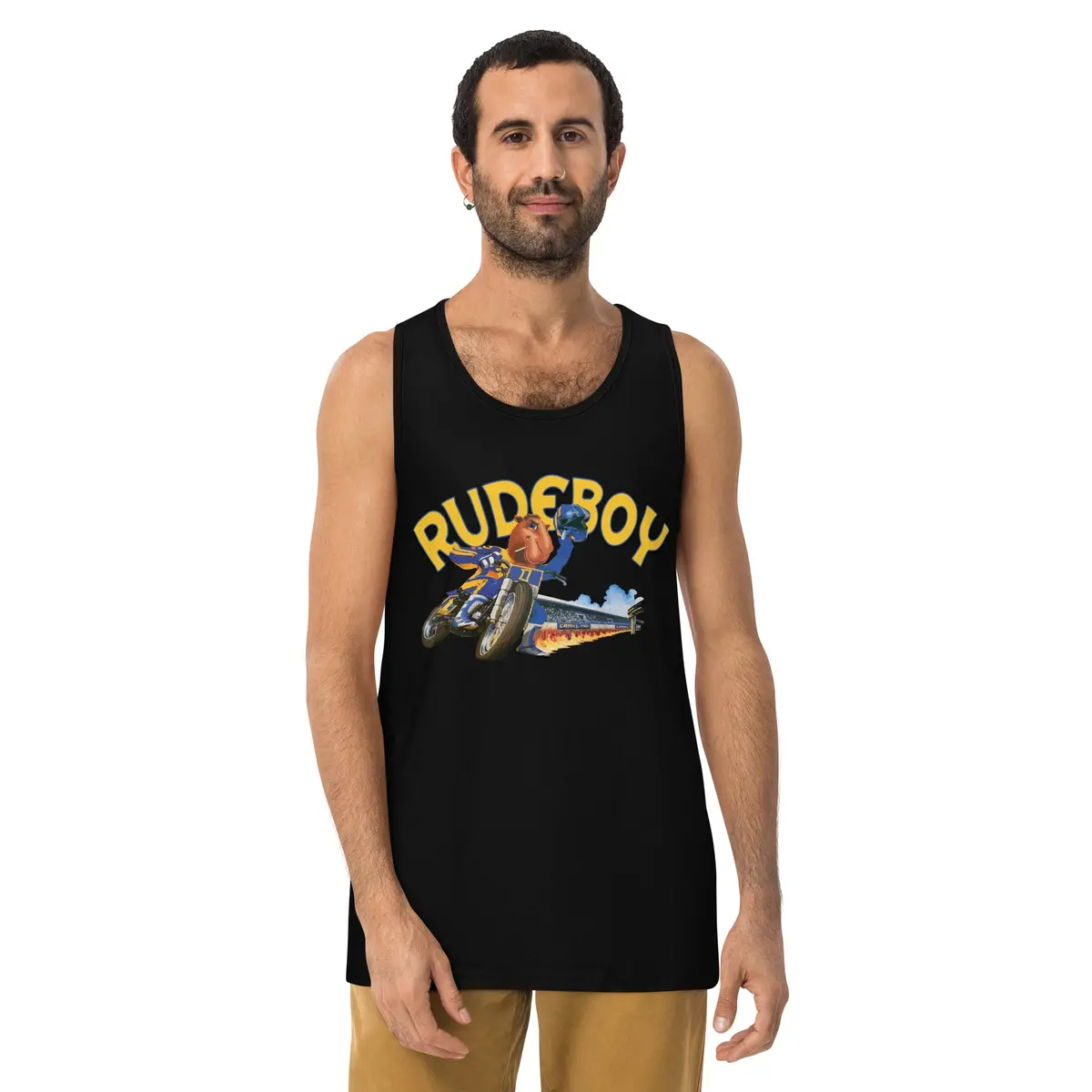 Jpse De Fumar Flat Track Men’S Premium Tank Top 2