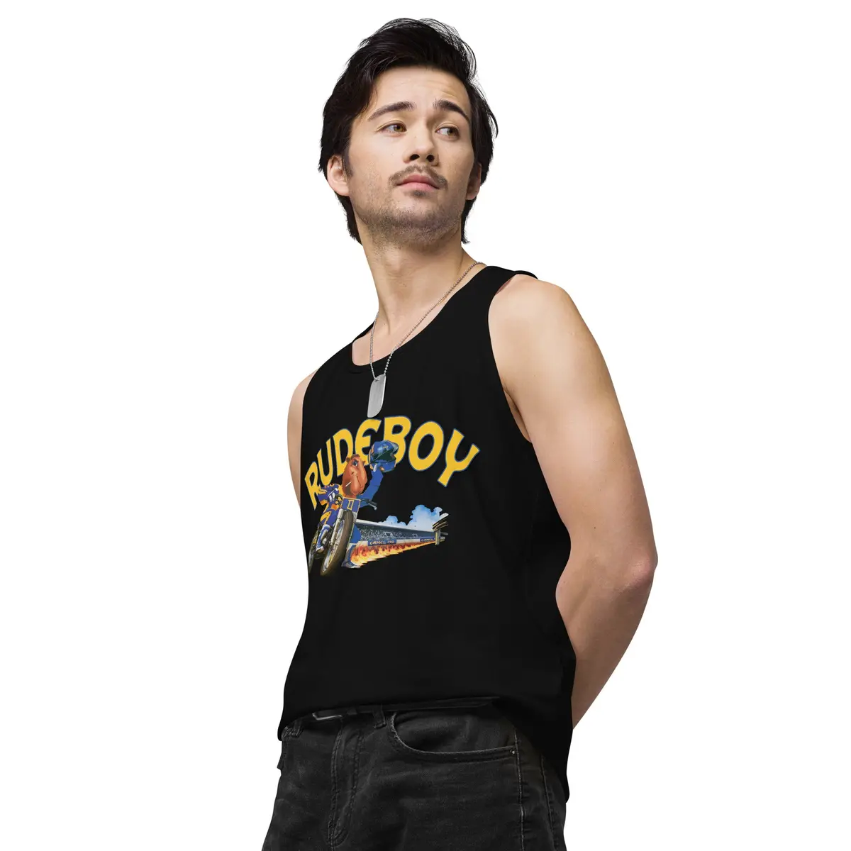 Jpse De Fumar Flat Track Men’S Premium Tank Top 14