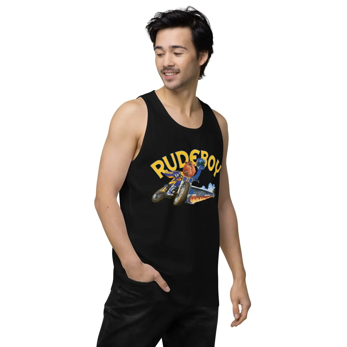 Jpse De Fumar Flat Track Men’S Premium Tank Top 13