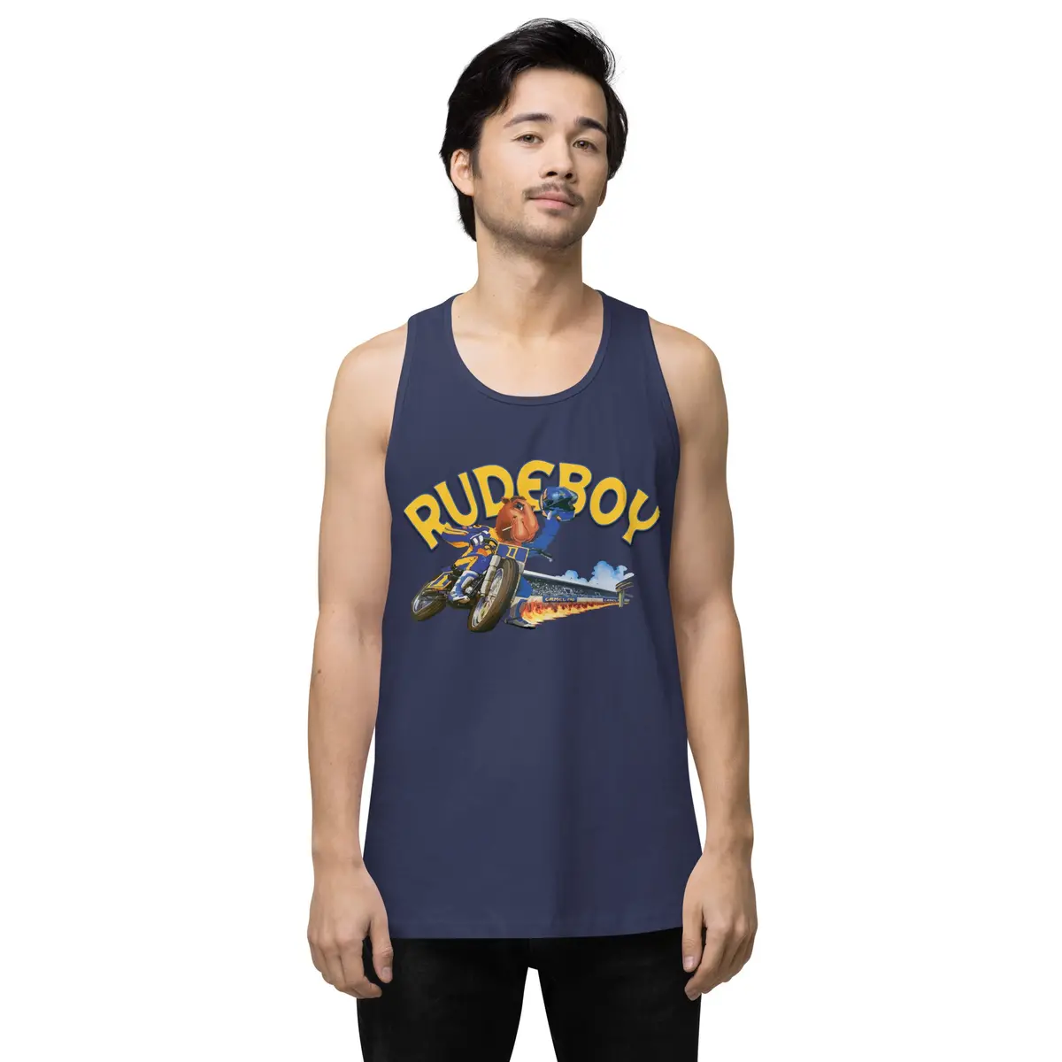 Jpse De Fumar Flat Track Men’S Premium Tank Top 7