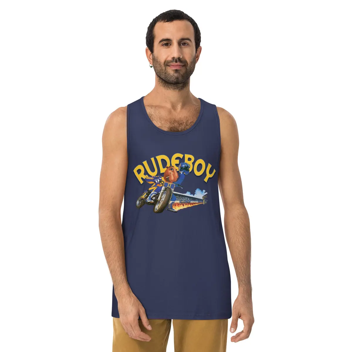 Jpse De Fumar Flat Track Men’S Premium Tank Top 5