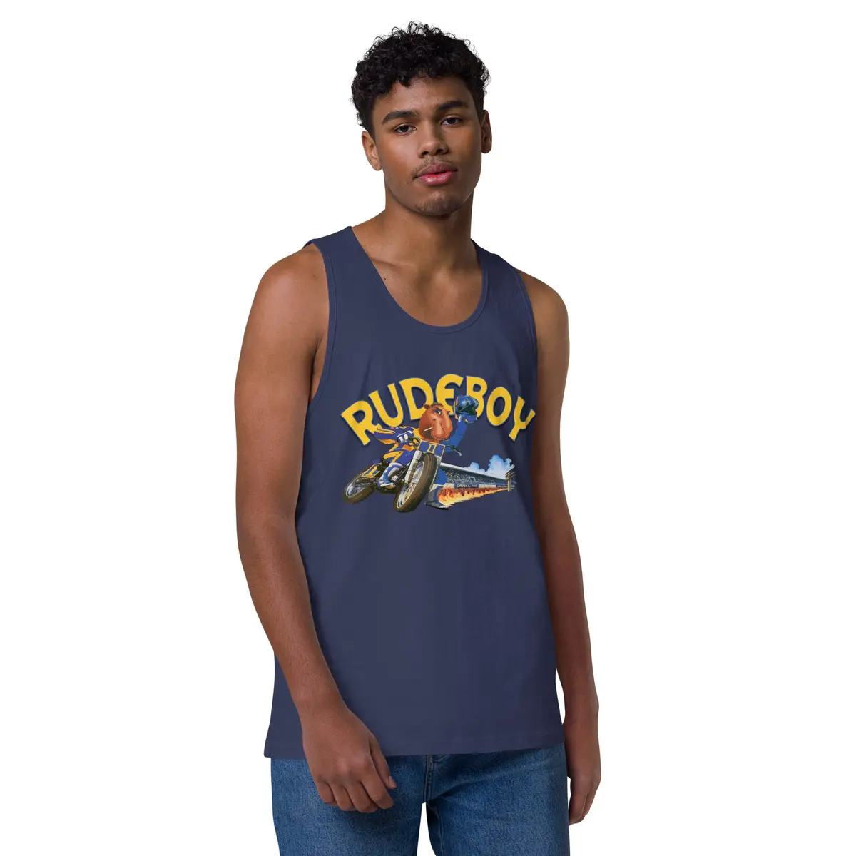Jpse De Fumar Flat Track Men’S Premium Tank Top 8