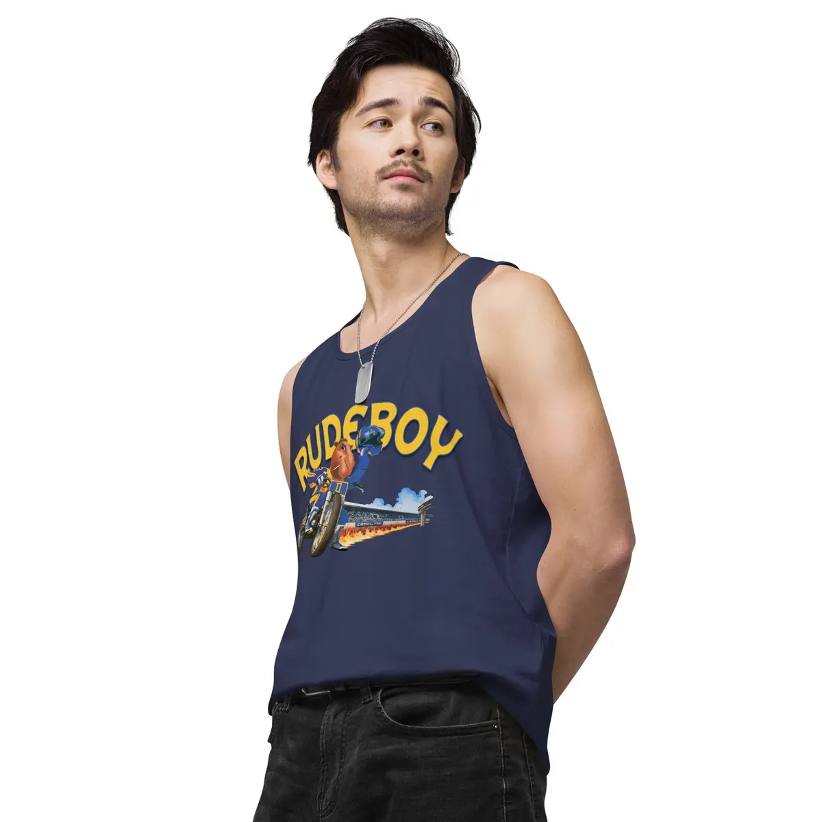 Jpse De Fumar Flat Track Men’S Premium Tank Top 18