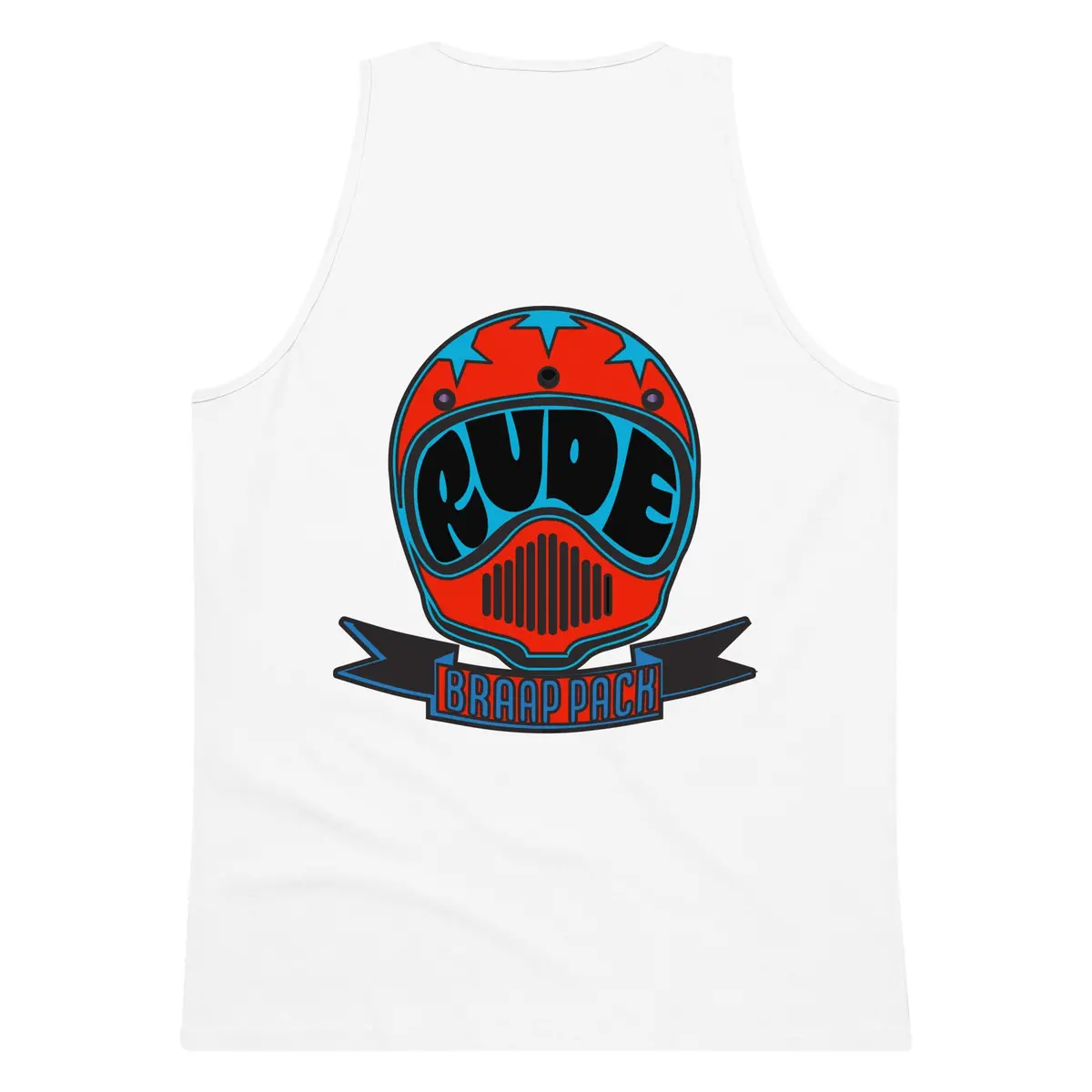 Retro Helmet Men’S Premium Tank Top 10
