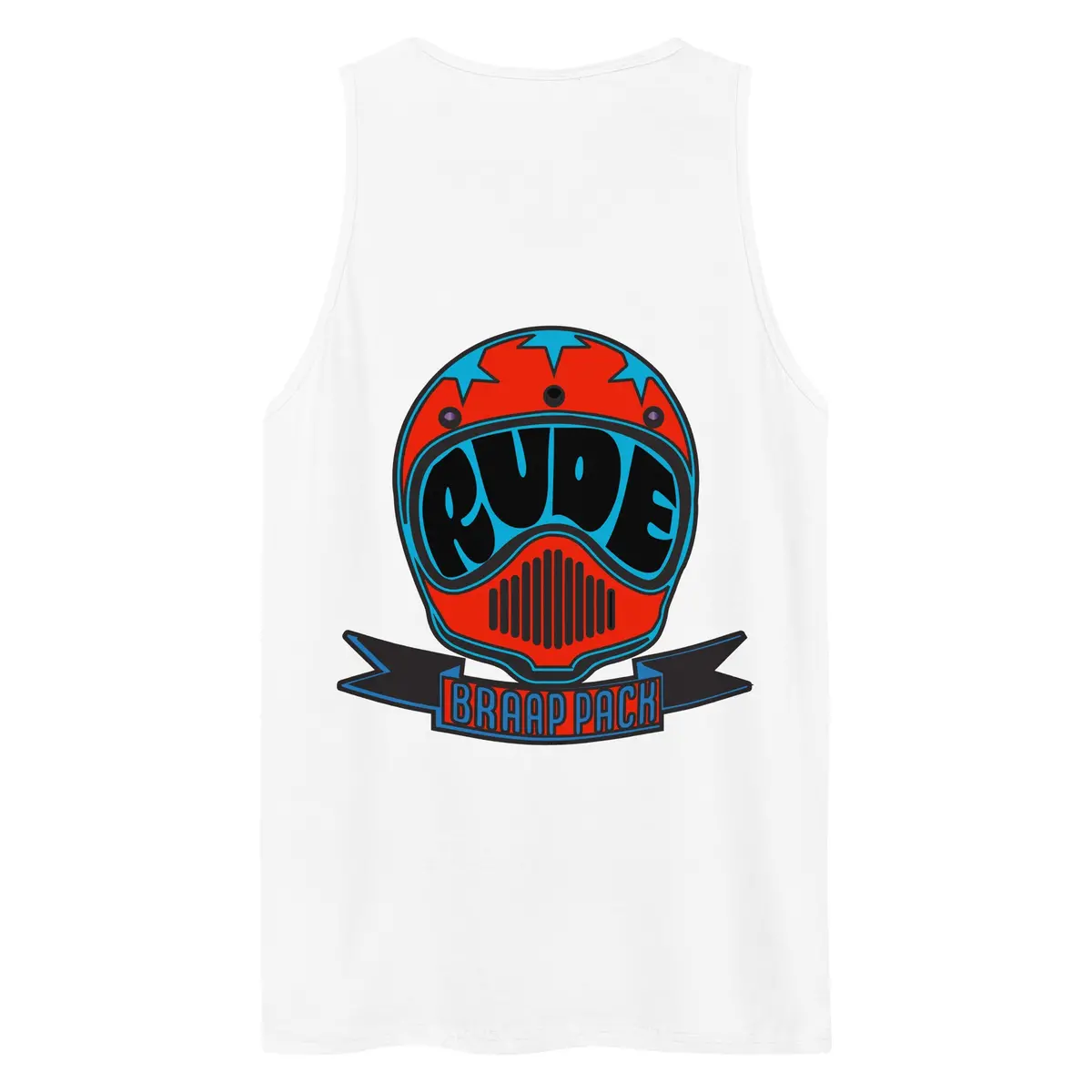 Retro Helmet Men’S Premium Tank Top 11