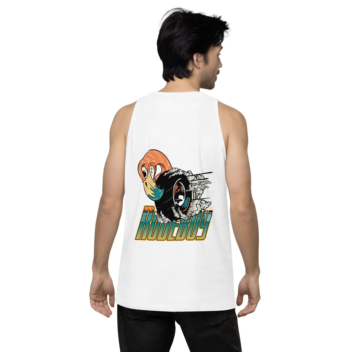 Fast Af Flamingo Men’S Premium Tank Top 1