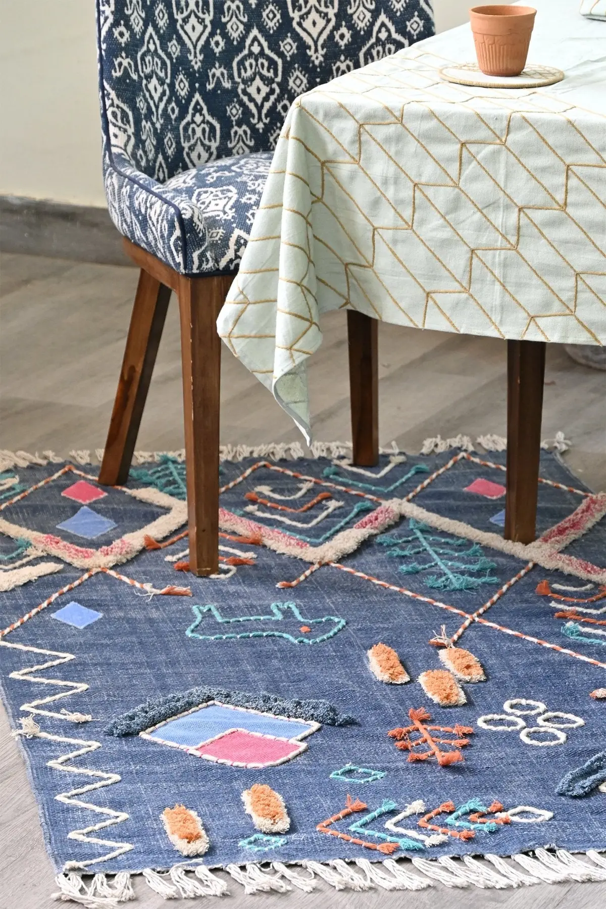 Nicobar - Hand Embroidered Rug 1