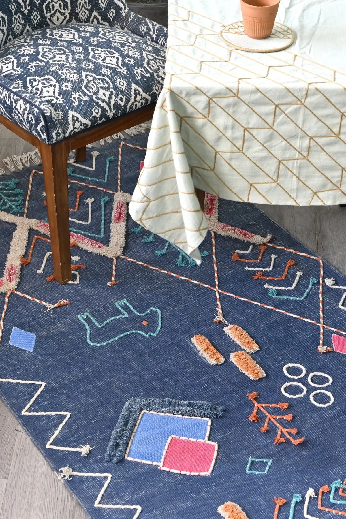 Nicobar - Hand Embroidered Rug 2