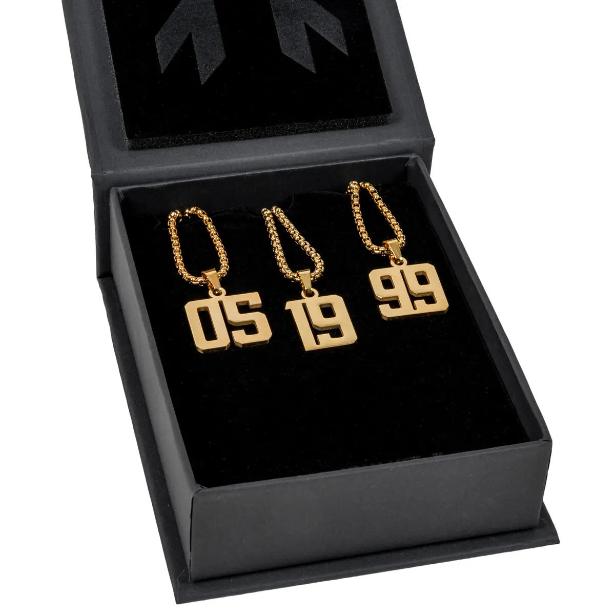 18K Gold Number Chain 1