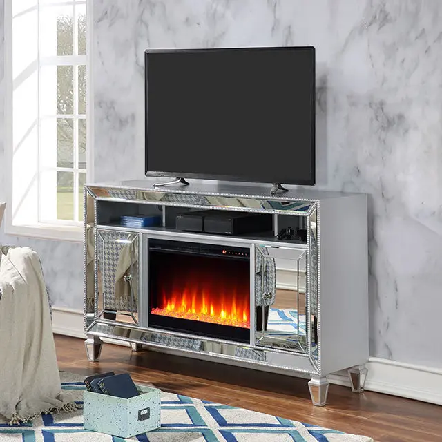 Seginus Tv Stand W/ Fire Place 1
