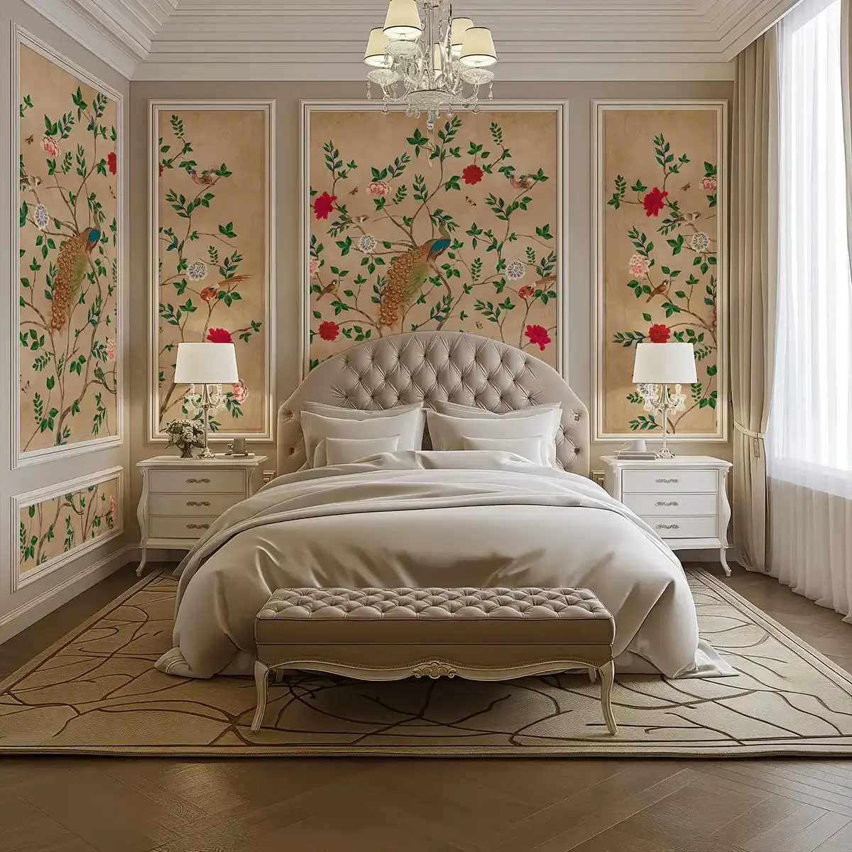 Pakhi Chinoiserie Design Wallpaper Customised 1