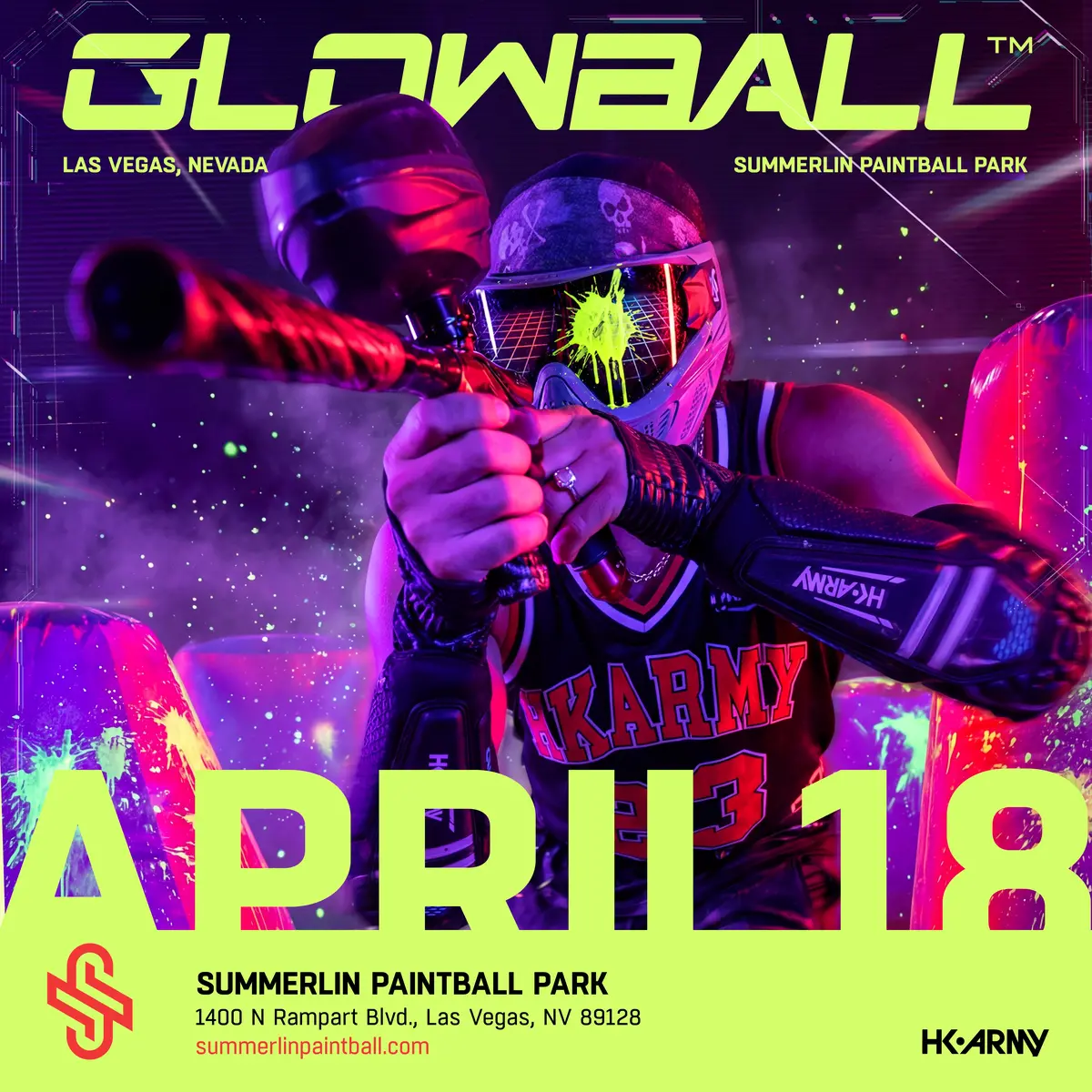 Glowball™️ - Las Vegas April 18Th 2026 - Summerlin Paintball Park 1